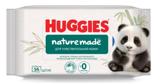 Салфетки влажные Huggies Nature Made детские 0+, 56шт