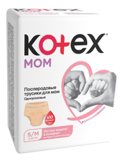 Трусы послеродовые Kotex Mom размеры S и M, 8шт