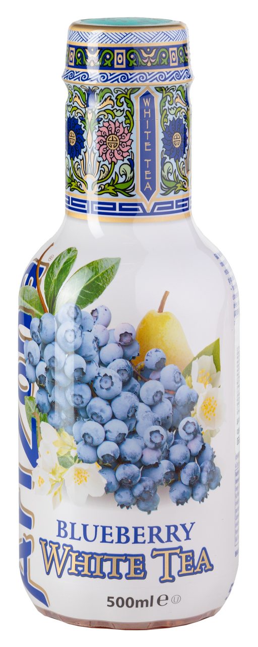 Холодный чай Arizona белый со вкусом черники, 500мл