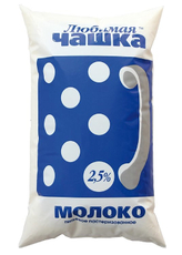 Молоко Янта Любимая чашка пастеризованное 2.5%, 900мл