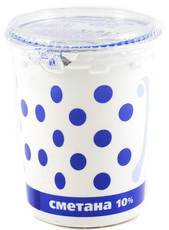 Сметана Янта Любимая чашка 10%, 380г