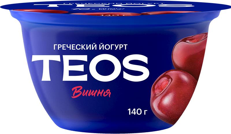 Йогурт Teos Греческий вишня 2%, 140г