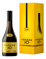 Бренди Torres 10 Gran Reserva в подарочной упаковке, 0.7л