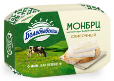 Сыр мягкий Белебеевский Монбри сливочный с белой плесенью 50%, 125г