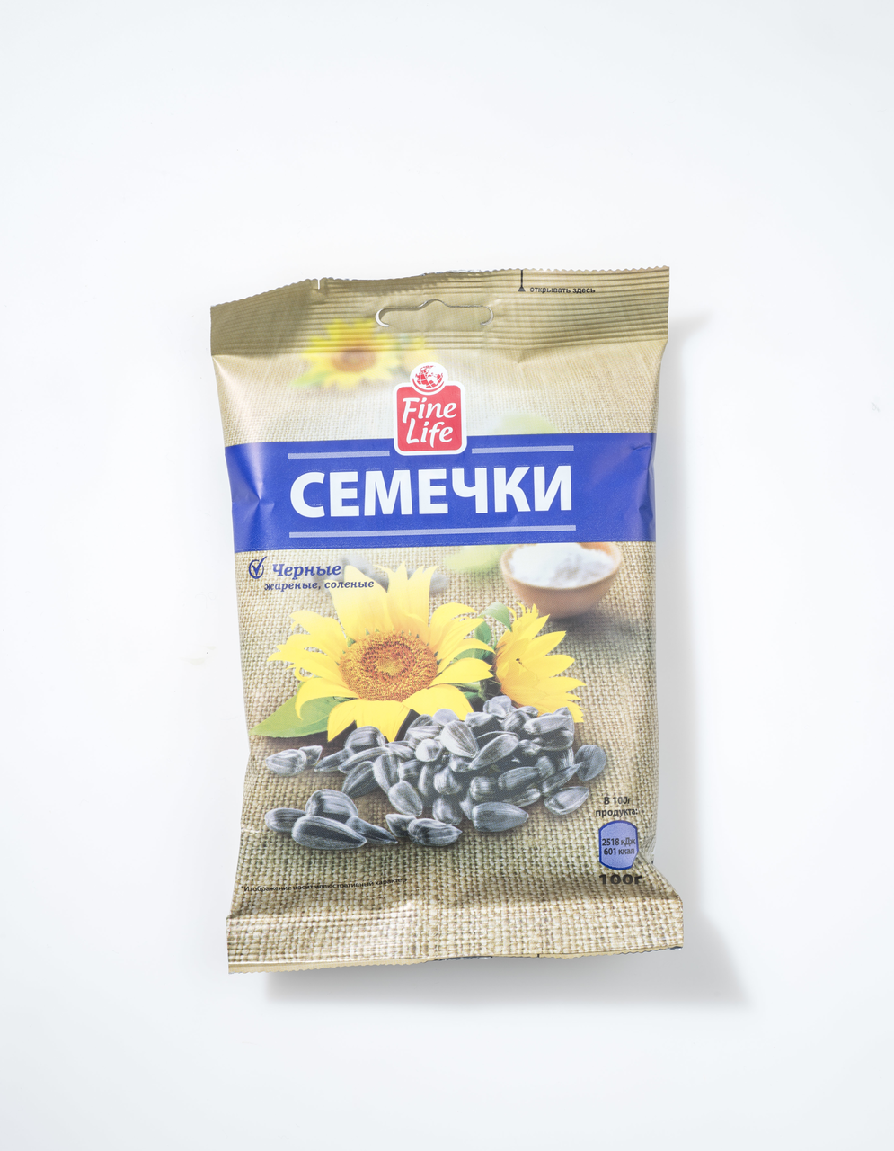 Fine Life Семечки жареные соленые, 100г купить с доставкой на дом, цены ...