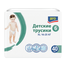 aro Подгузники-трусики XL 16-25кг, 40шт
