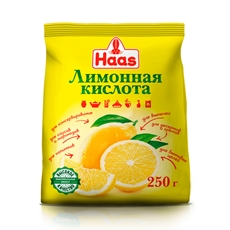 Лимонная кислота Haas пищевая, 250г