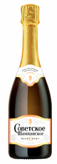 Вино игристое Советское Шампанское белое брют, 0.75л