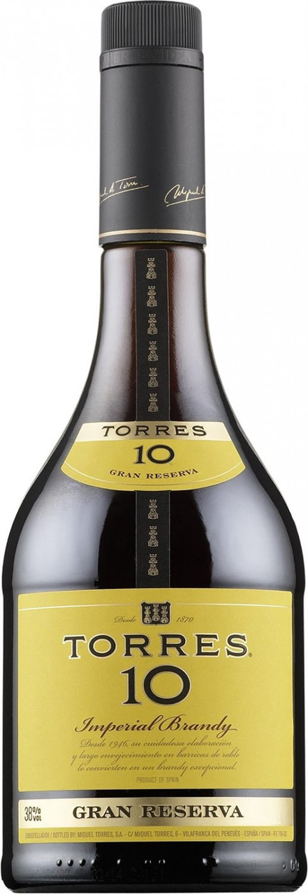 Изображение товара Бренди Torres Gran Reserva 10 лет 0.5л — мягкий и насыщенный напиток из Испании