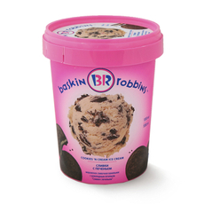 Мороженое сливочное Baskin Robbins Сливки с печеньем, 600г