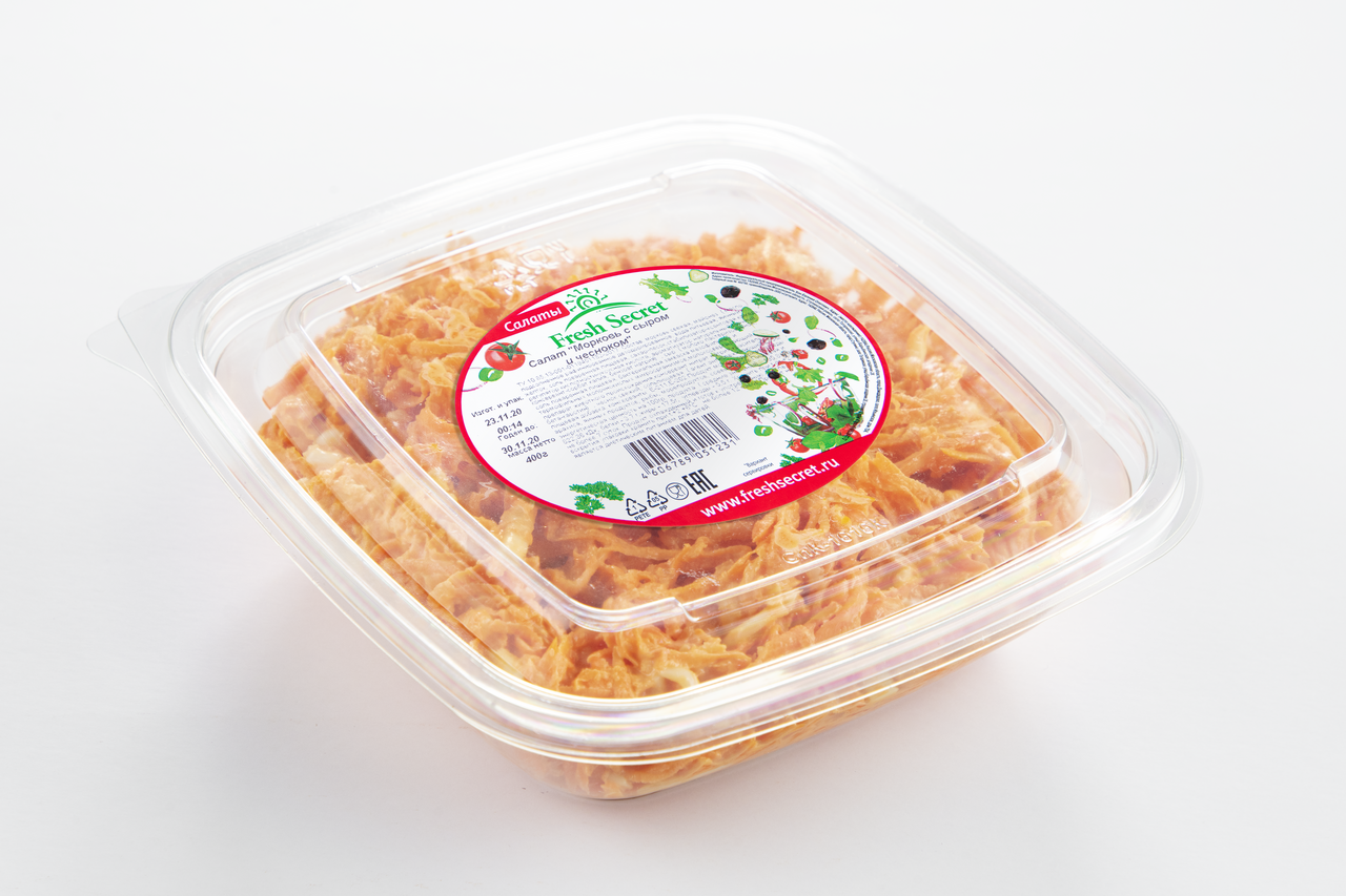 Салат Fresh Secret Французский морковный с сыром и чесноком, 400г