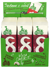 Батончик фруктово-ореховый Bionova №8 с шоколадом, 35г x 24 шт