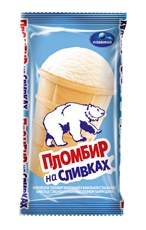 Мороженое Славица Пломбир на сливках, 80г