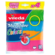 Салфетки Vileda Colors из микрофибры 30 x 30см, 4шт