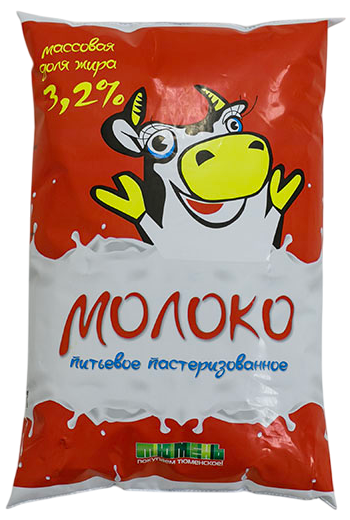 Молоко Тюменьмолоко пастеризованное 3.2%, 900мл