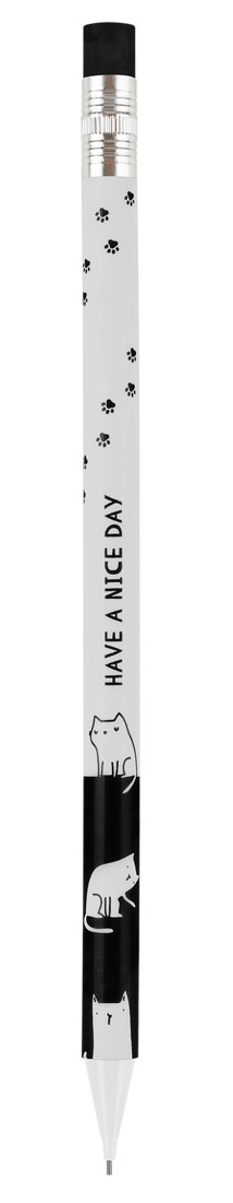 Изображение товара Карандаш механический Meshu Cute Pattern с ластиком, 0.7мм