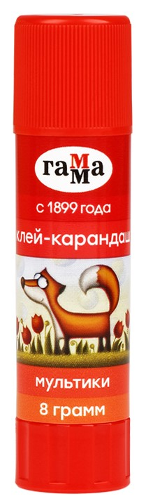 Клей-карандаш Гамма Мультики, 8г