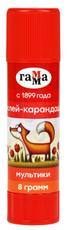 Клей-карандаш Гамма Мультики, 8г