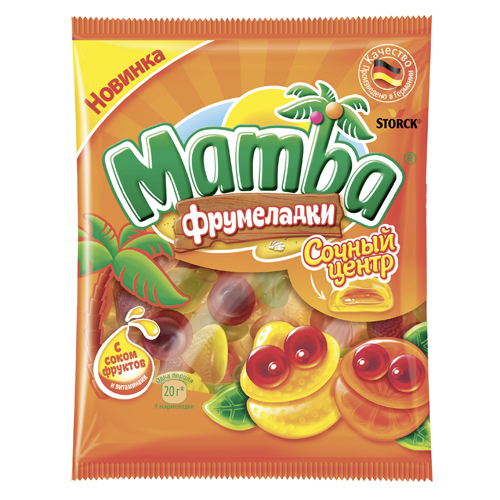 Мармелад жевательный Mamba Фрумеладки Сочный центр, 70г