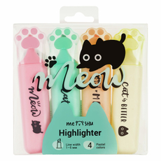 Текстовыделители Meshu Live, Life, Meow 3 цвета