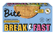 Печенье крекеры Take a Bite овсяные с морской солью без сахара без глютена, 200г