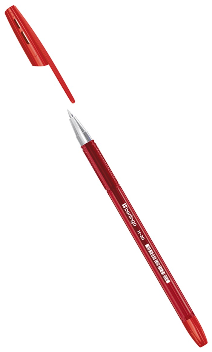 Изображение товара Ручка шариковая Berlingo H-30 красная, 0.7мм