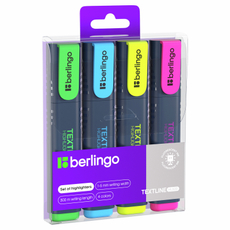 Текстовыделители Berlingo Textline HL500 4 цвета