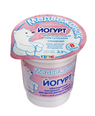 Йогурт детский Медвежонок Сладкий с лактулозой 3.2% с 8 месяцев, 150г