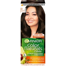 Крем-краска для волос Garnier Color Naturals Питательная c 3 маслами 3 Темный каштан, 110мл
