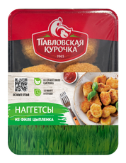 Наггетсы из мяса цыпленка-бройлера Павловская курочка охлажденные, 440г