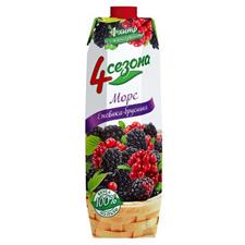 Морс 4 СЕЗОНА Ежевика-брусника, 1 л