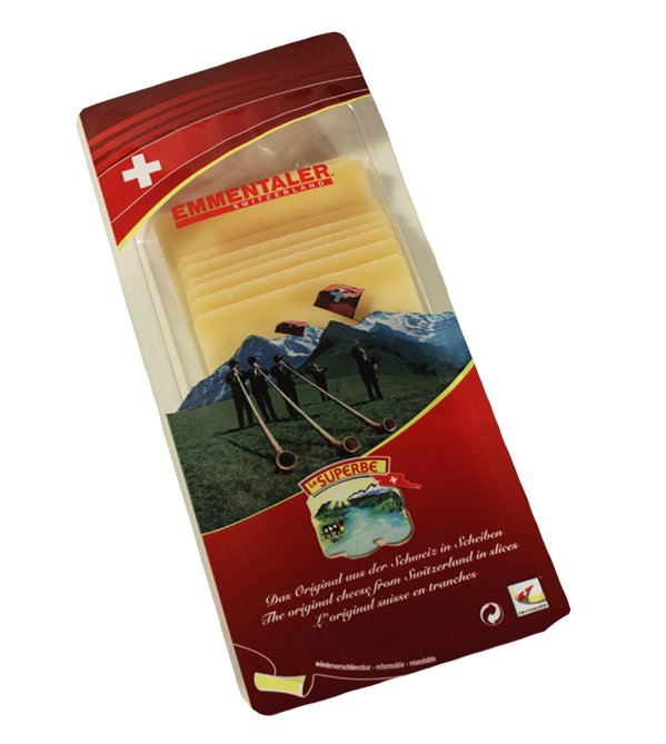 Сыр Le Superbe Emmentaler полутвердый нарезка 50%, 150г