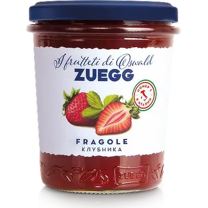 Джем Zuegg Клубника конфитюр экстра, 320г