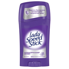 Дезодорант-антиперспирант Lady Speed Stick Антибактериальный эффект твердый женский, 45г