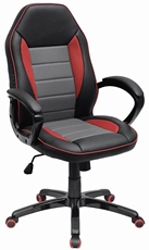 Кресло офисное FY1760 в гоночном стиле красное