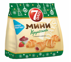 Круассаны 7 Days мини клубника, 300г