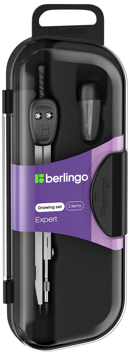 Готовальня Berlingo Expert циркуль 2 предмета