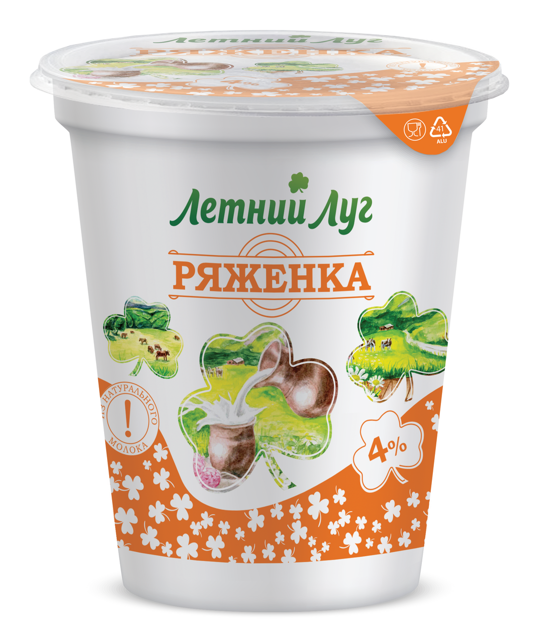 Ряженка Летний луг 4%, 400г