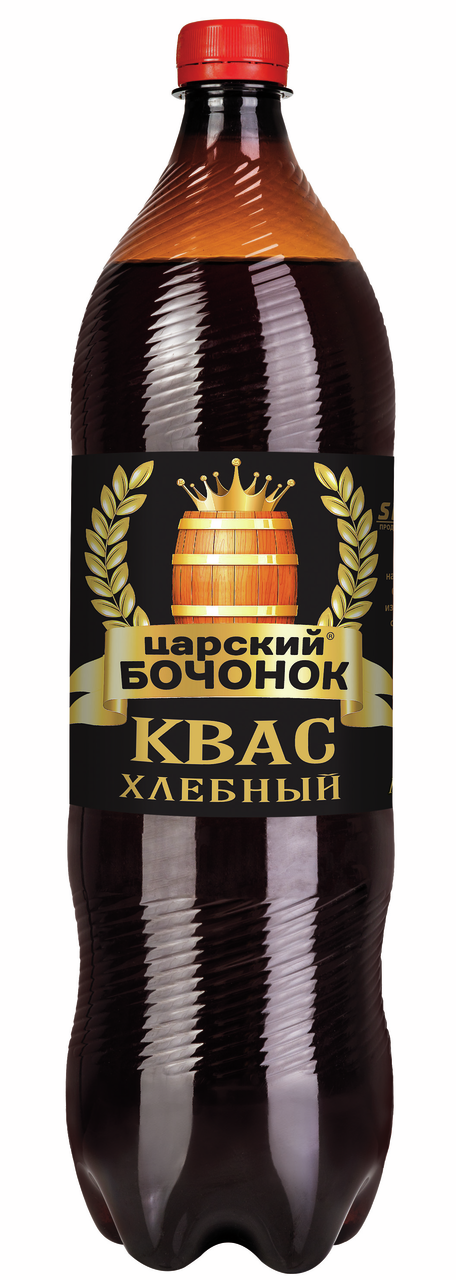 Квас Царский Бочонок Хлебный, 1.5л