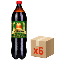 Квас Царский Бочонок Окрошечный, 1.5л x 6 шт