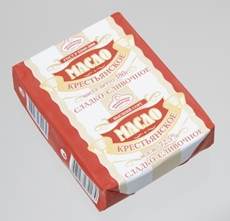 Масло сладко-сливочное Белая долина Крестьянское 72.5%, 180г