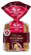 Хлеб Аютинский хлеб Премиум тостовый с семенами подсолнечника и льна пшенично-ржаной половинка, 330г