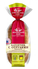 Батон Аютинский хлеб с отрубями нарезанный, 210г