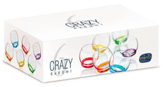 Набор стопок для водки Crystal Bohemia Crazy, 60мл х 6шт