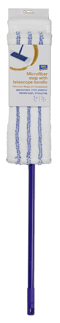 aro Швабра с телескопической ручкой микрофибра, 44 х 14 х 78-132см