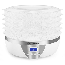 Сушка для фруктов и овощей Gemlux GL-FD-01R 5 прозрачных поддонов, 33.3 х 35.5 х 26.5см