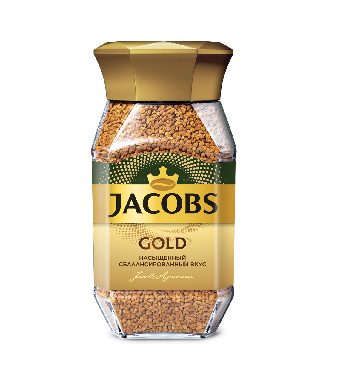 Кофе Jacobs Gold растворимый сублимированный, 95г