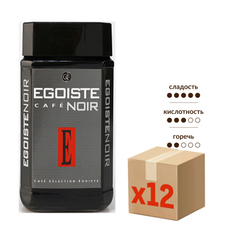 Кофе Egoiste Noir растворимый сублимированный, 100г х 12 шт
