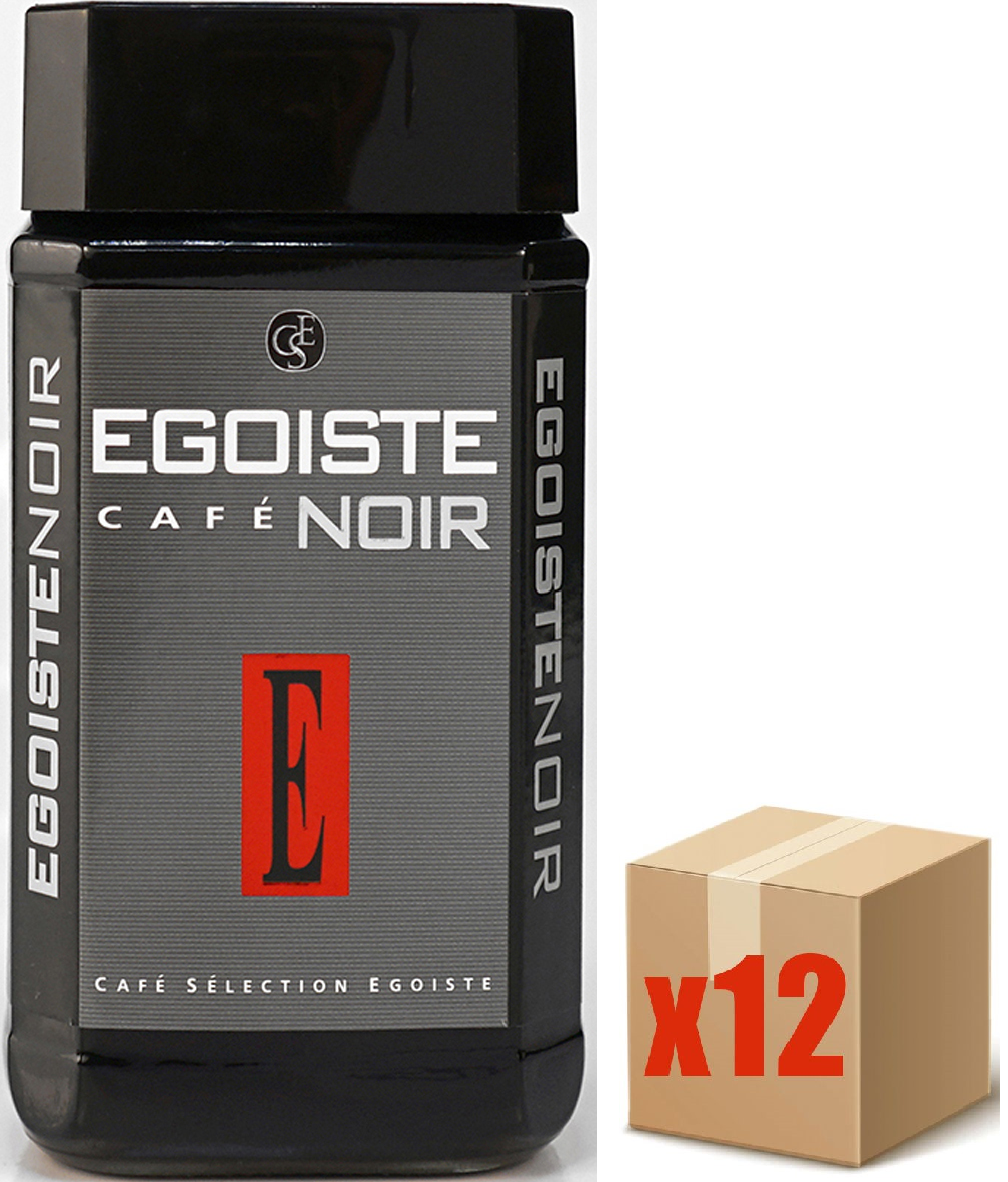 Изображение товара Кофе Egoiste Noir растворимый сублимированный 100г - ароматный напиток