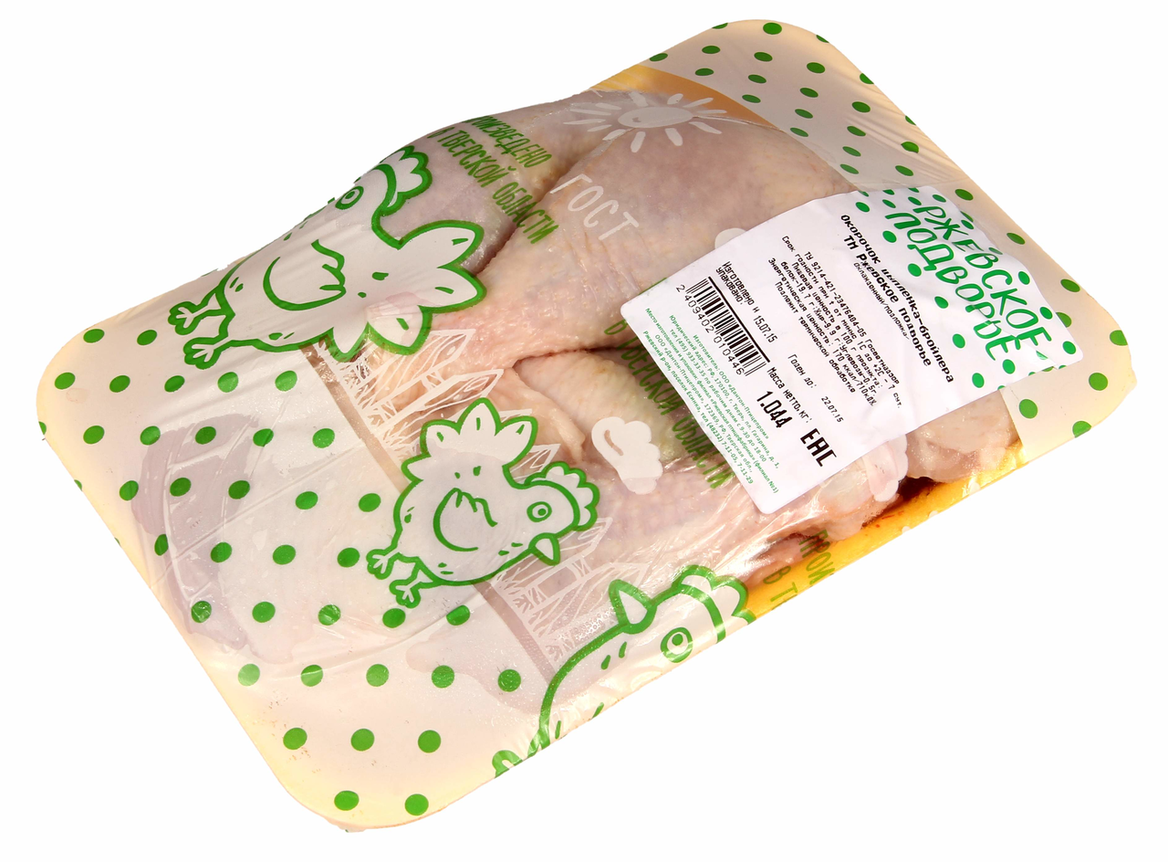 Окорочок цыпленка-бройлера охлажденный в вакуумной упаковке РЖЕВСКОЕ ПОДВОРЬЕ